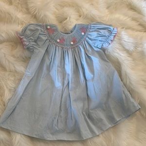 Edgehill Collection, Smocked Bunny Dress. 6 month.